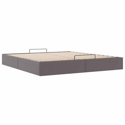 Bedframe zonder matras 180x200 cm kunstleer grijs