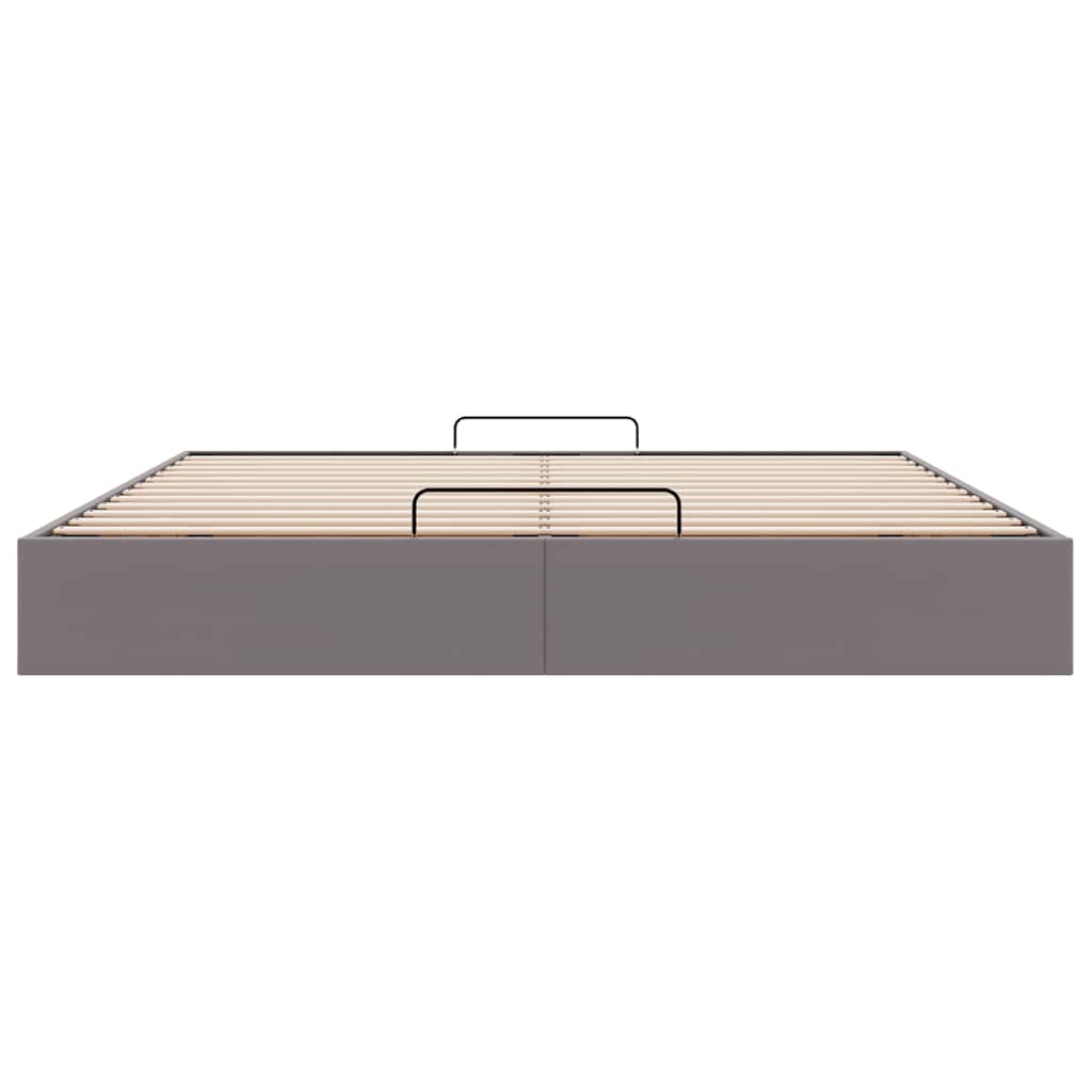 Bedframe zonder matras 180x200 cm kunstleer grijs