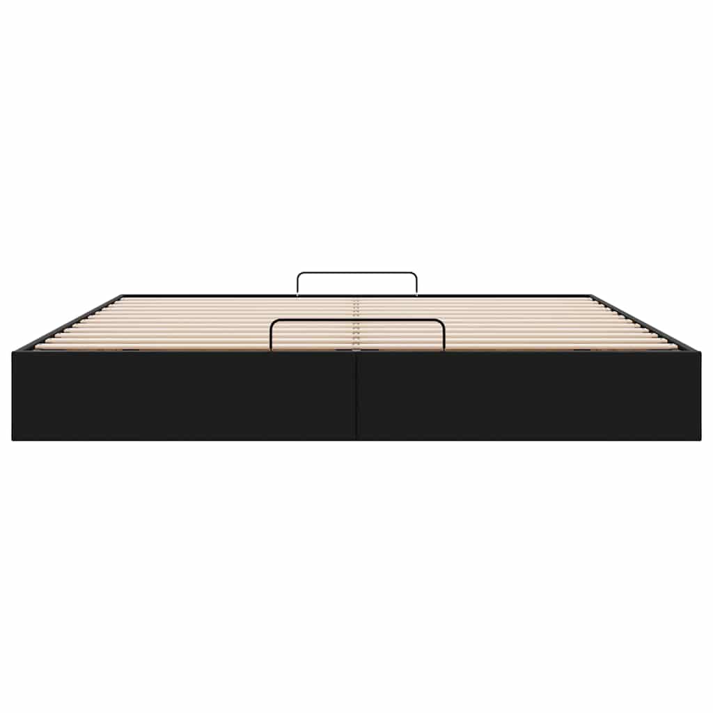 Bedframe zonder matras 200x200 cm kunstleer zwart