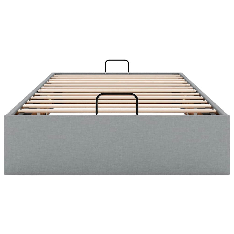 Bedframe zonder matras 80x200 cm stof lichtgrijs