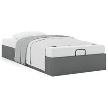 Bedframe zonder matras 80x200 cm stof donkergrijs