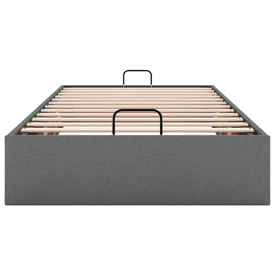 Bedframe zonder matras 80x200 cm stof donkergrijs