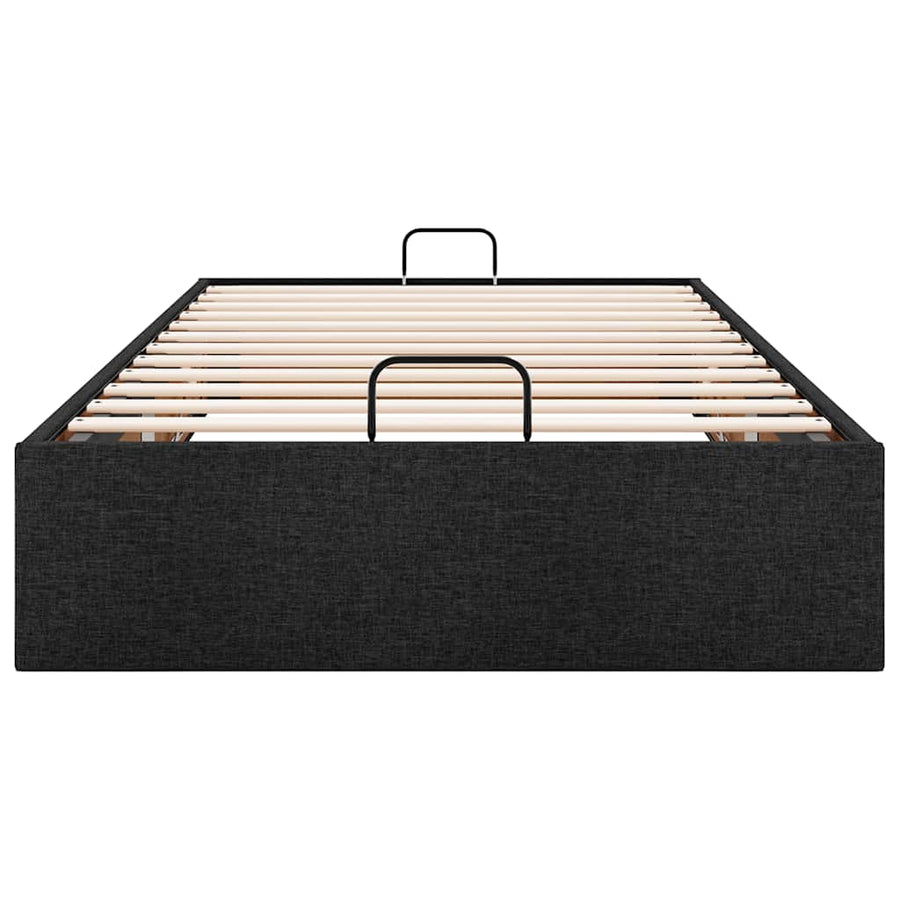 Bedframe zonder matras 80x200 cm stof zwart