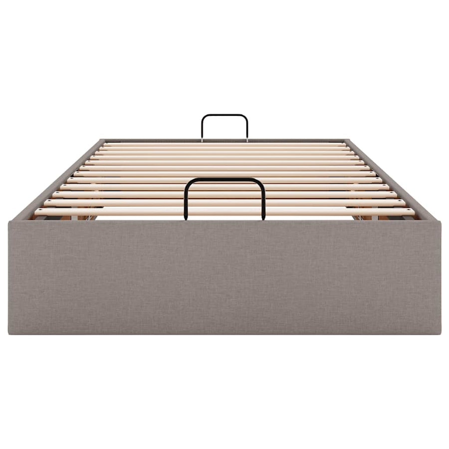 Bedframe zonder matras 80x200 cm stof taupe