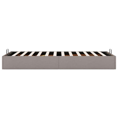 Bedframe zonder matras 80x200 cm stof taupe