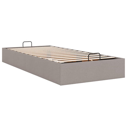 Bedframe zonder matras 80x200 cm stof taupe