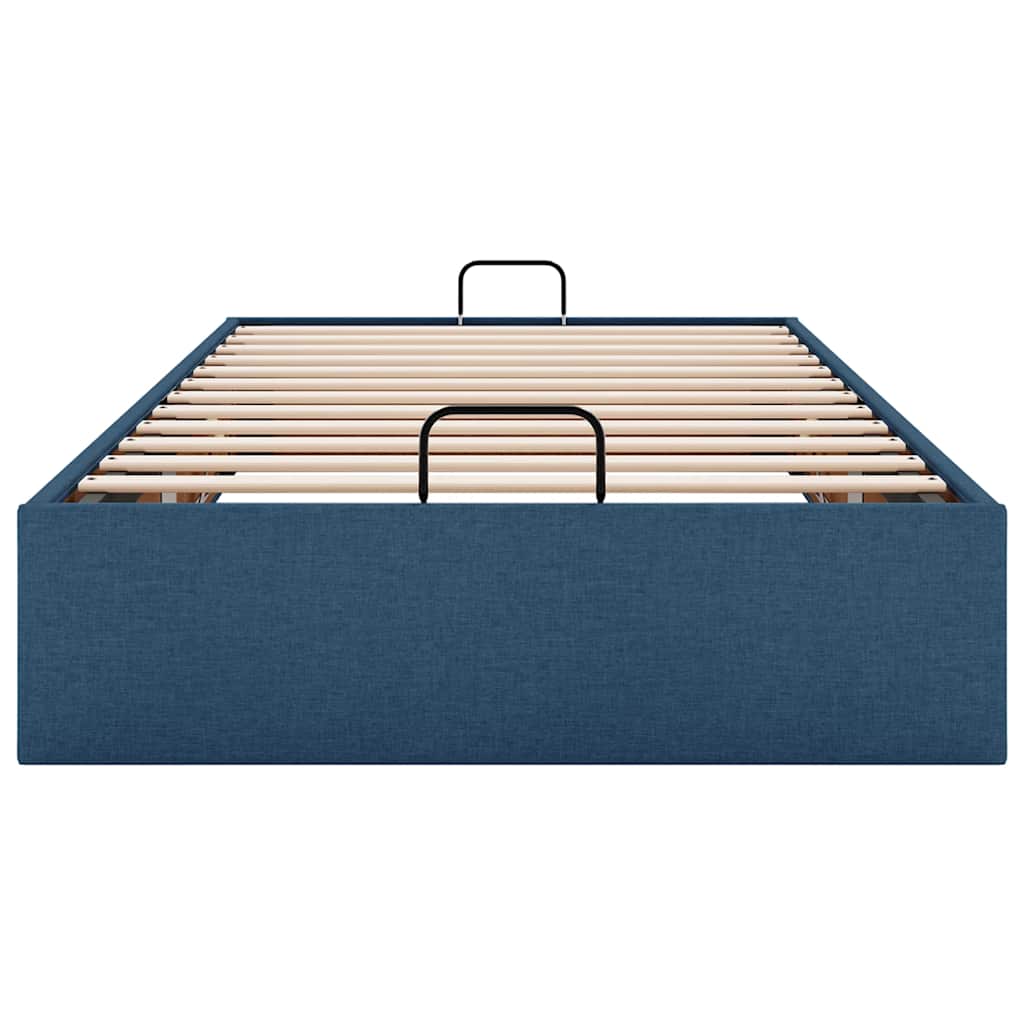 Bedframe zonder matras 80x200 cm stof blauw