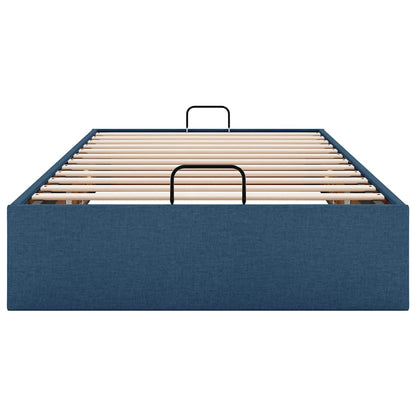 Bedframe zonder matras 80x200 cm stof blauw