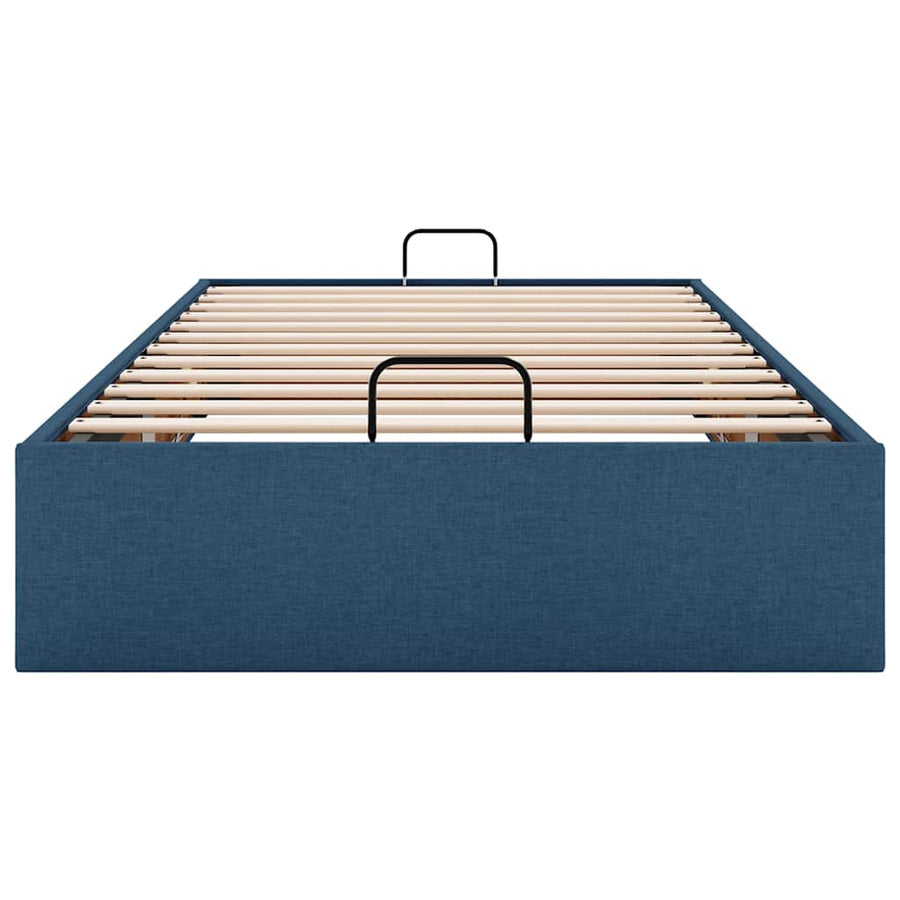 Bedframe zonder matras 80x200 cm stof blauw