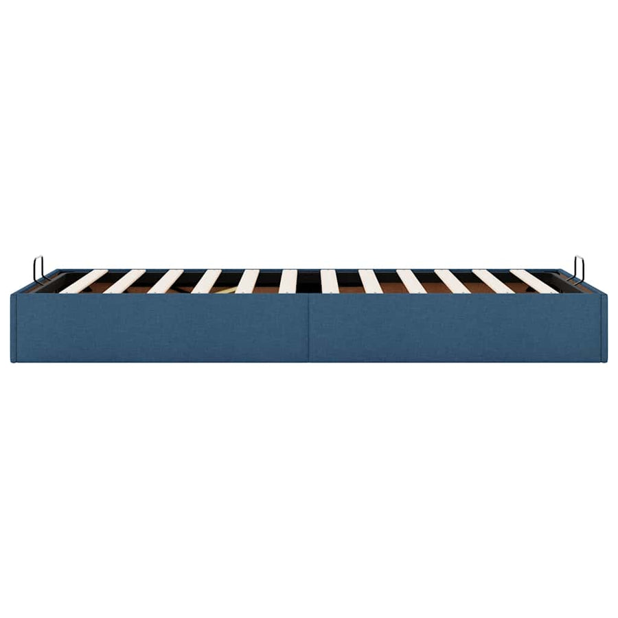 Bedframe zonder matras 80x200 cm stof blauw
