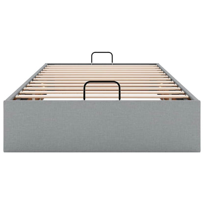 Bedframe zonder matras 90x190 cm stof lichtgrijs