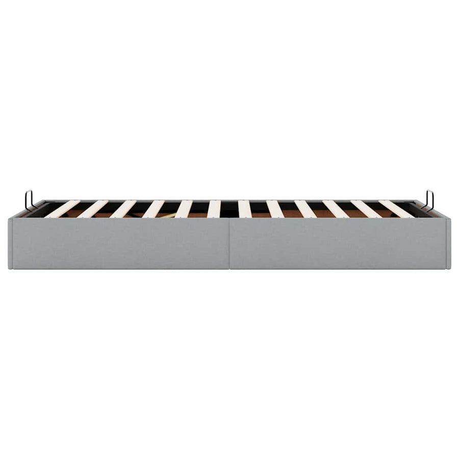 Bedframe zonder matras 90x190 cm stof lichtgrijs