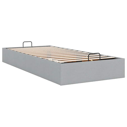 Bedframe zonder matras 90x190 cm stof lichtgrijs