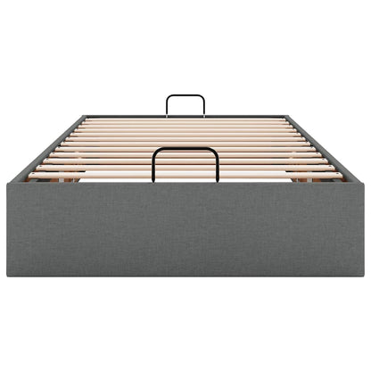 Bedframe zonder matras 90x190 cm stof donkergrijs