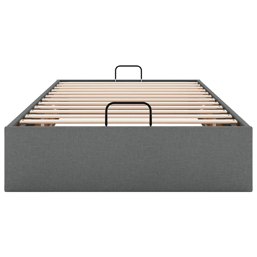 Bedframe zonder matras 90x190 cm stof donkergrijs