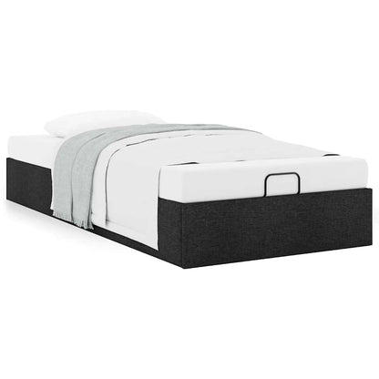 Bedframe zonder matras 90x190 cm stof zwart