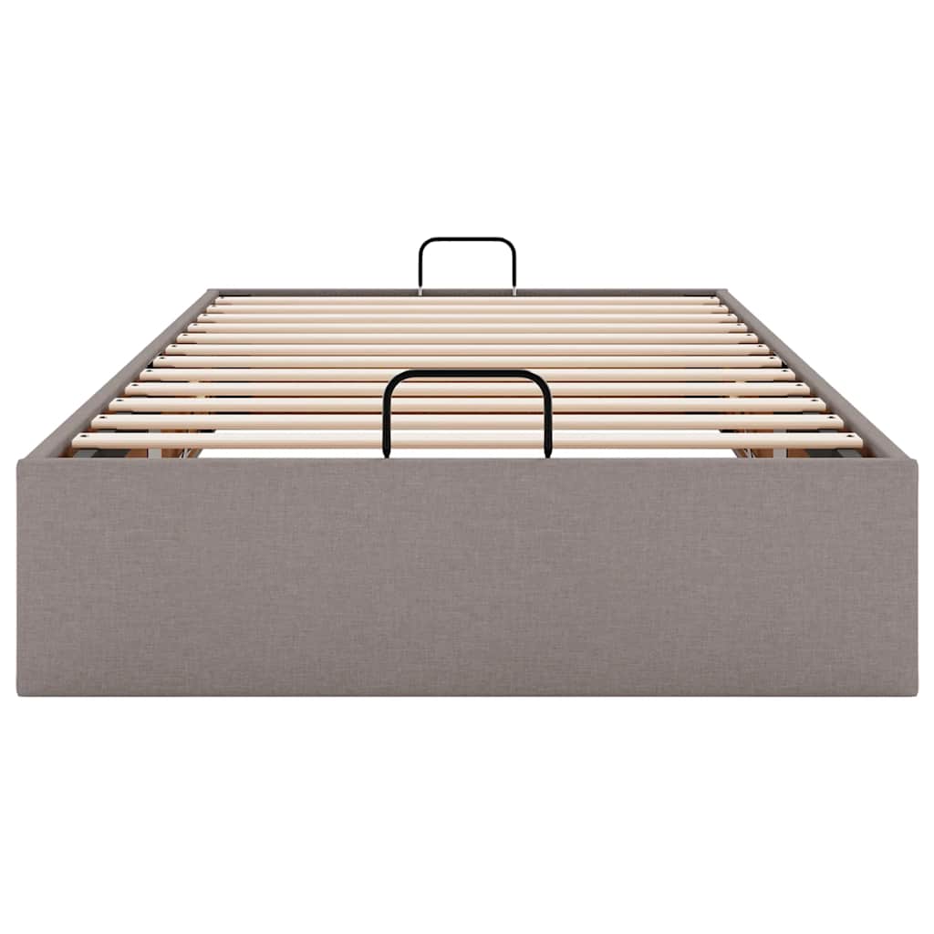 Bedframe zonder matras 90x190 cm stof taupe