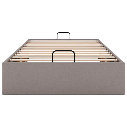 Bedframe zonder matras 90x190 cm stof taupe