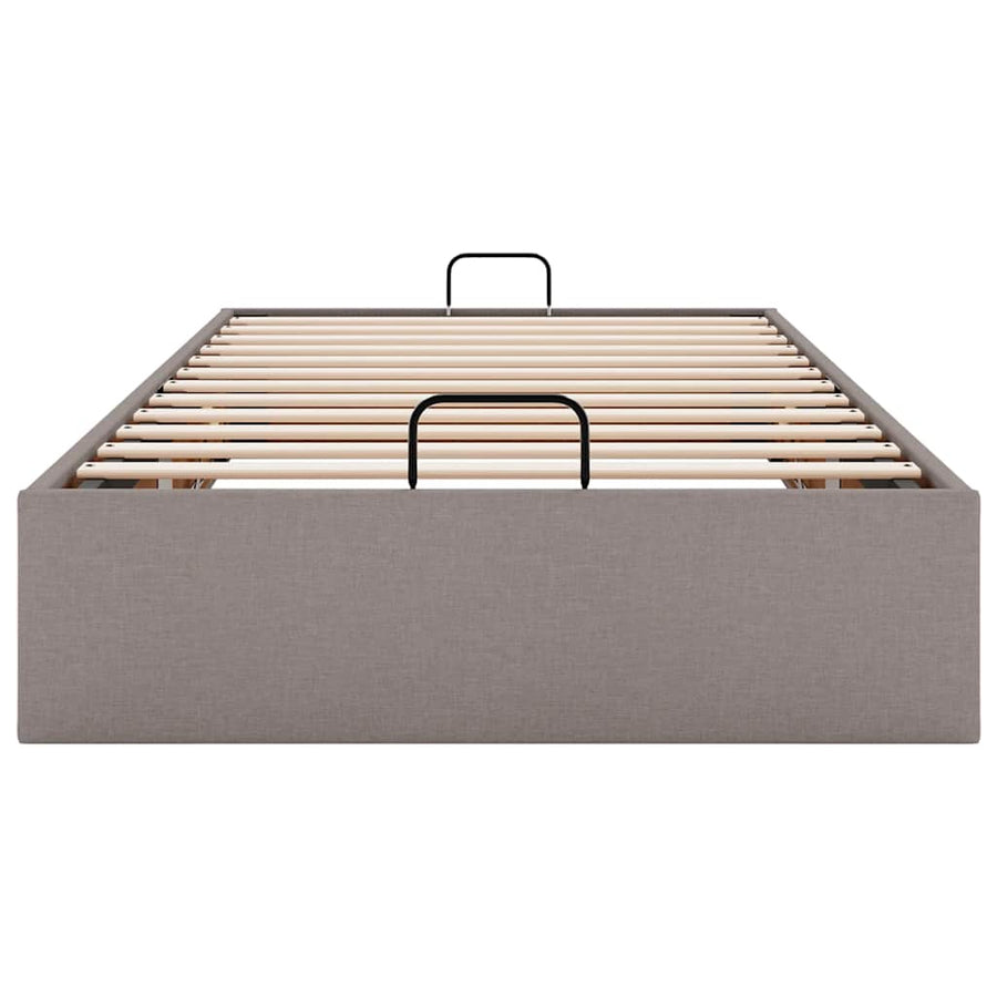 Bedframe zonder matras 90x190 cm stof taupe