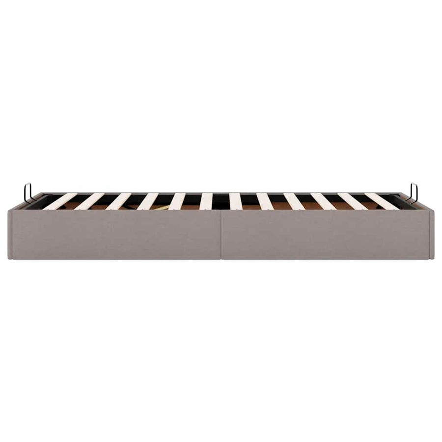 Bedframe zonder matras 90x190 cm stof taupe