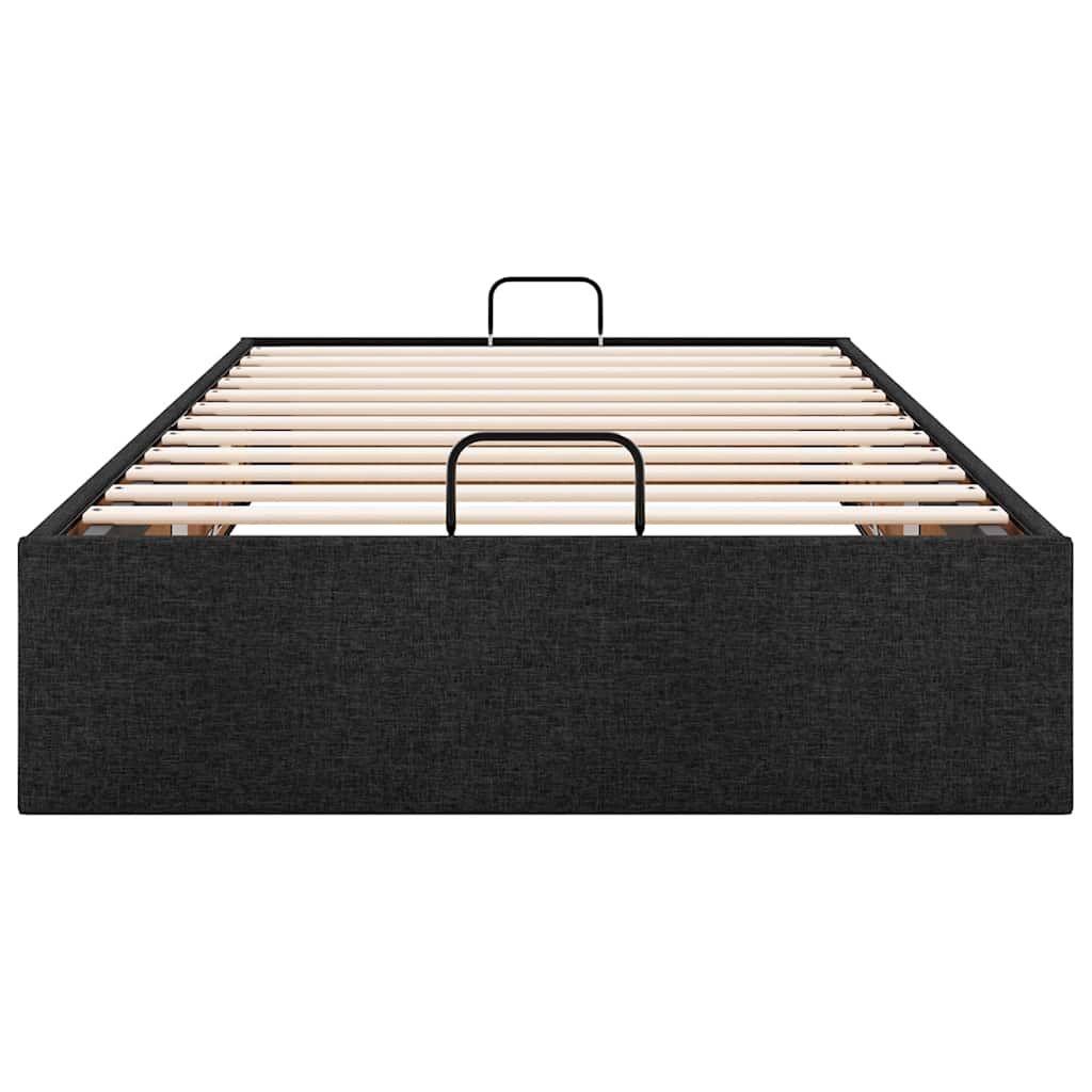 Bedframe zonder matras 90x200 cm stof zwart