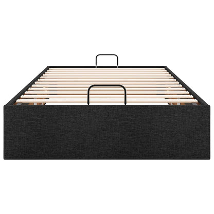 Bedframe zonder matras 90x200 cm stof zwart