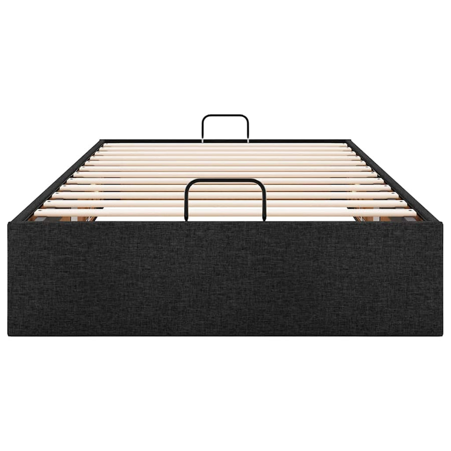 Bedframe zonder matras 90x200 cm stof zwart