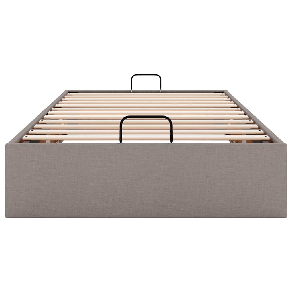 Bedframe zonder matras 90x200 cm stof taupe