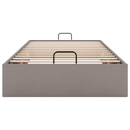 Bedframe zonder matras 90x200 cm stof taupe