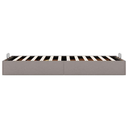 Bedframe zonder matras 90x200 cm stof taupe
