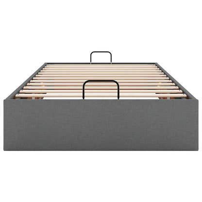 Bedframe zonder matras 100x200 cm stof donkergrijs