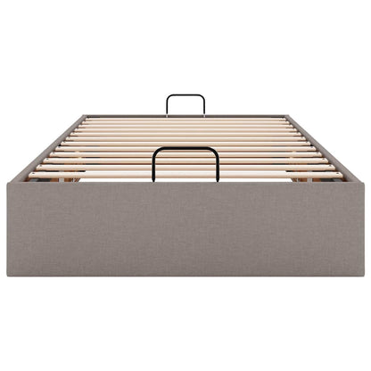 Bedframe zonder matras 100x200 cm stof taupe