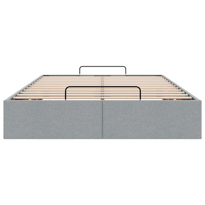 Bedframe zonder matras 120x190 cm stof lichtgrijs