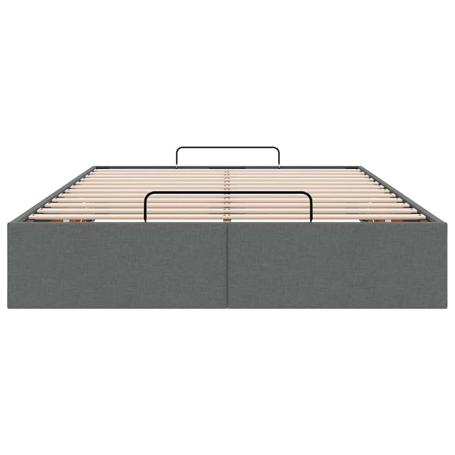 Bedframe zonder matras 120x190 cm stof donkergrijs