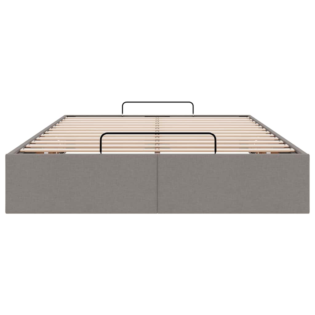 Bedframe zonder matras 120x190 cm stof taupe