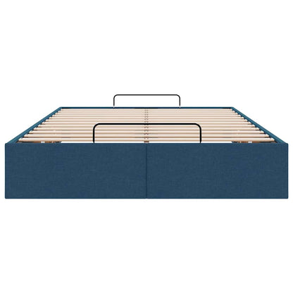 Bedframe zonder matras 120x190 cm stof blauw
