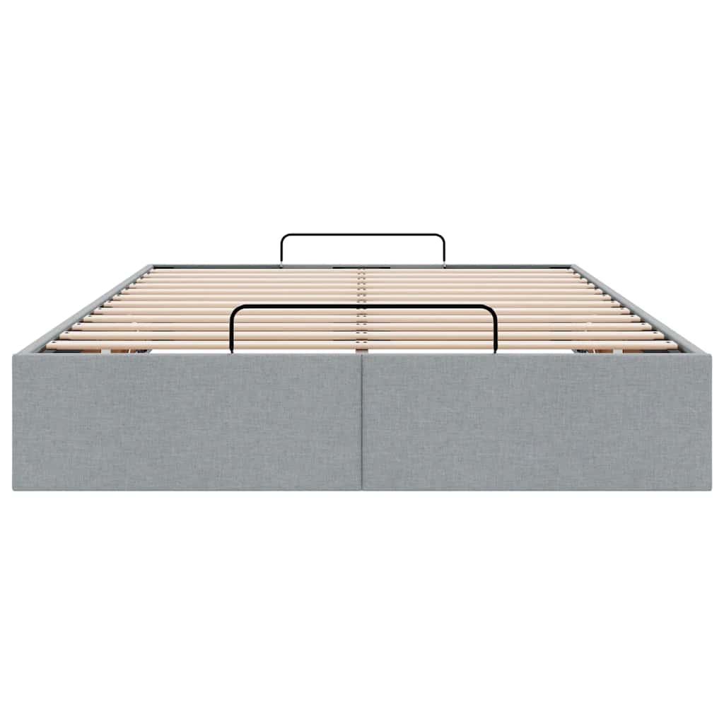 Bedframe zonder matras 120x200 cm stof lichtgrijs