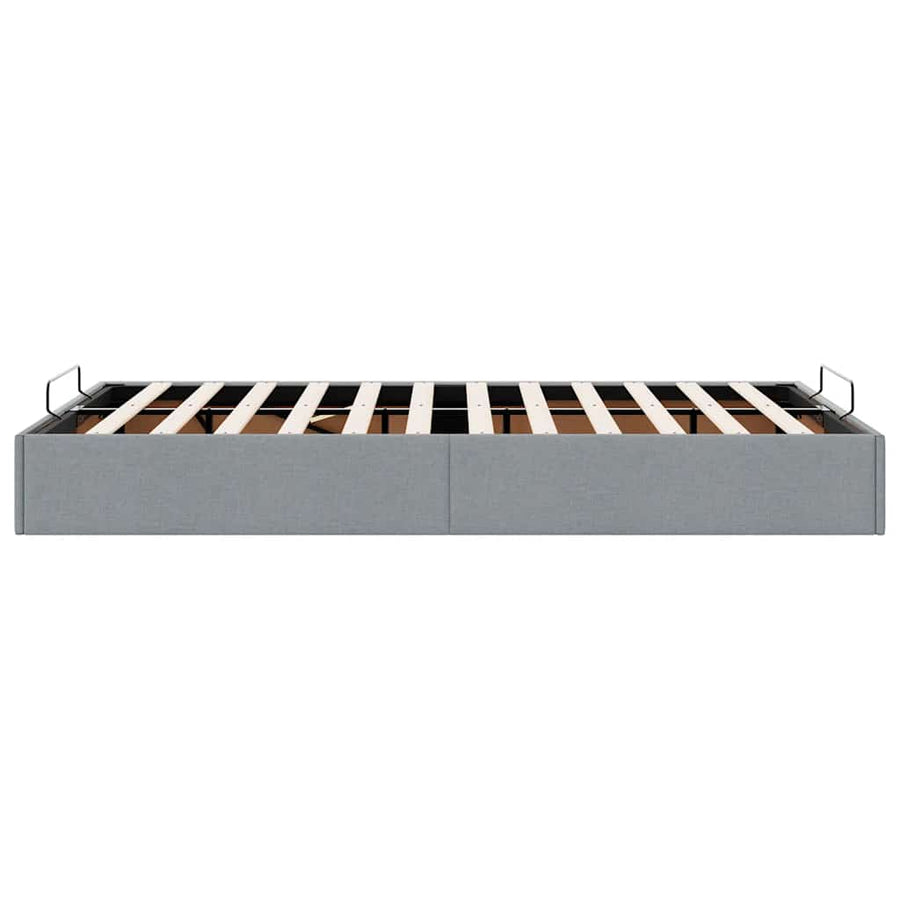 Bedframe zonder matras 120x200 cm stof lichtgrijs