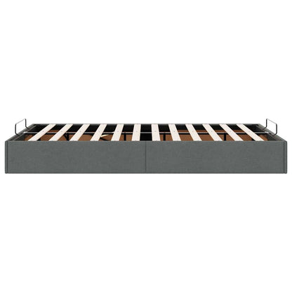 Bedframe zonder matras 120x200 cm stof donkergrijs