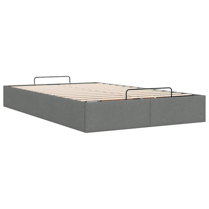 Bedframe zonder matras 120x200 cm stof donkergrijs
