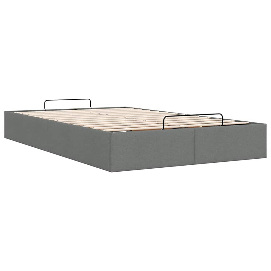 Bedframe zonder matras 120x200 cm stof donkergrijs