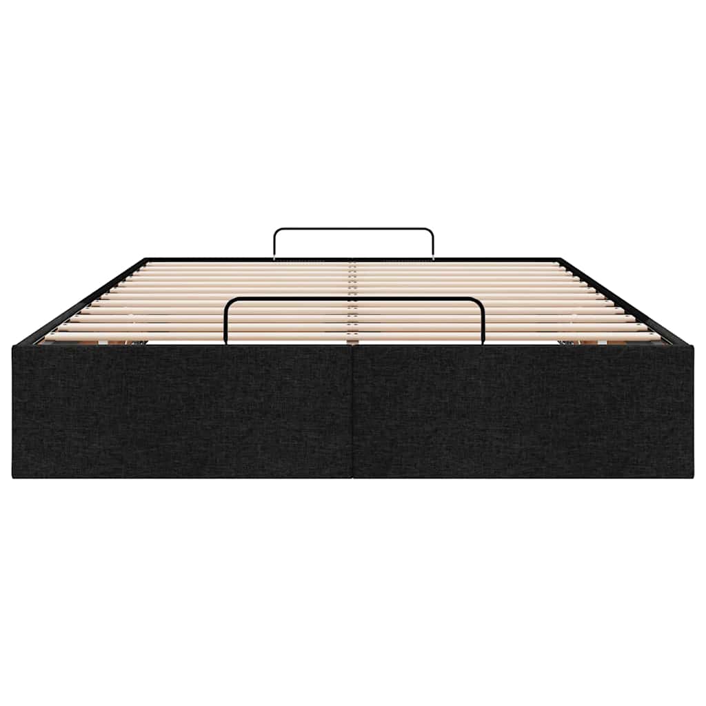 Bedframe zonder matras 120x200 cm stof zwart