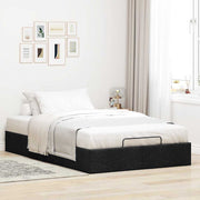 Bedframe 120x200 cm stof zwart