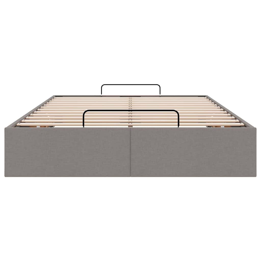 Bedframe zonder matras 120x200 cm stof taupe