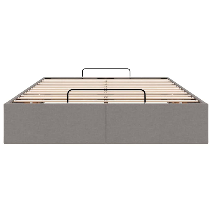 Bedframe zonder matras 120x200 cm stof taupe