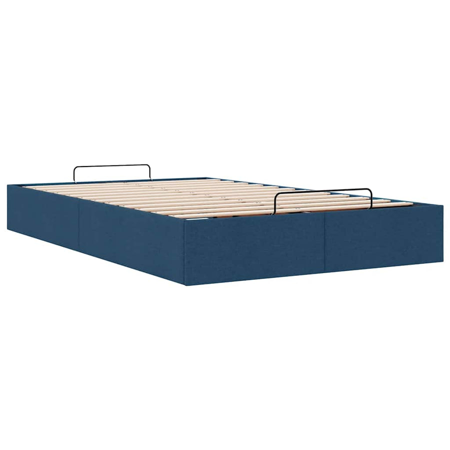 Bedframe zonder matras 120x200 cm stof blauw