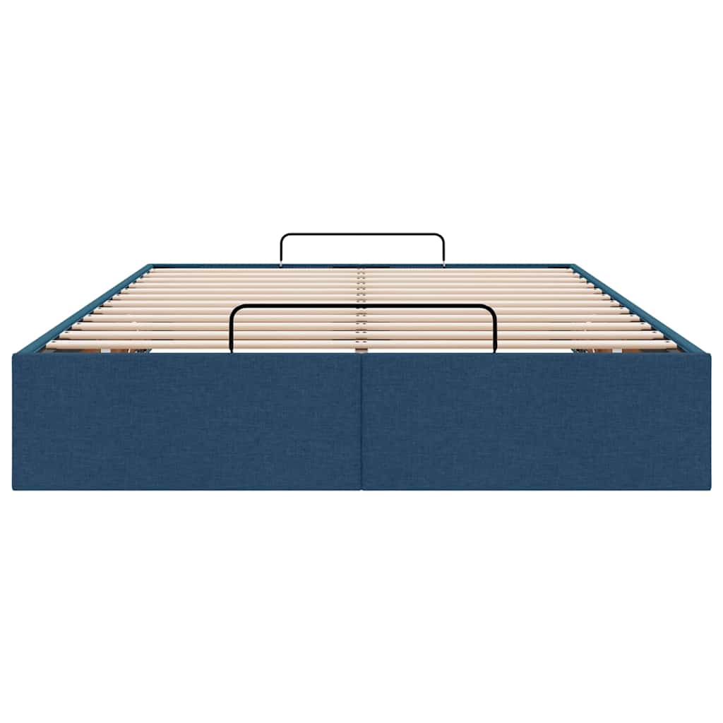 Bedframe zonder matras 120x200 cm stof blauw