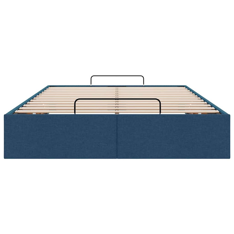 Bedframe zonder matras 120x200 cm stof blauw