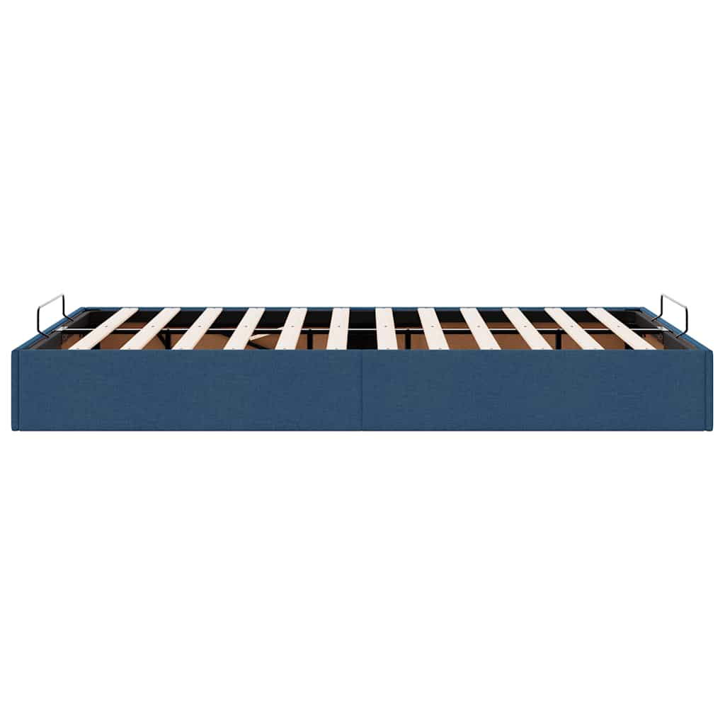 Bedframe zonder matras 120x200 cm stof blauw