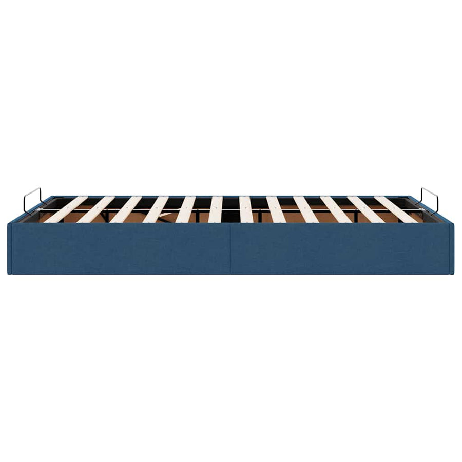 Bedframe zonder matras 120x200 cm stof blauw